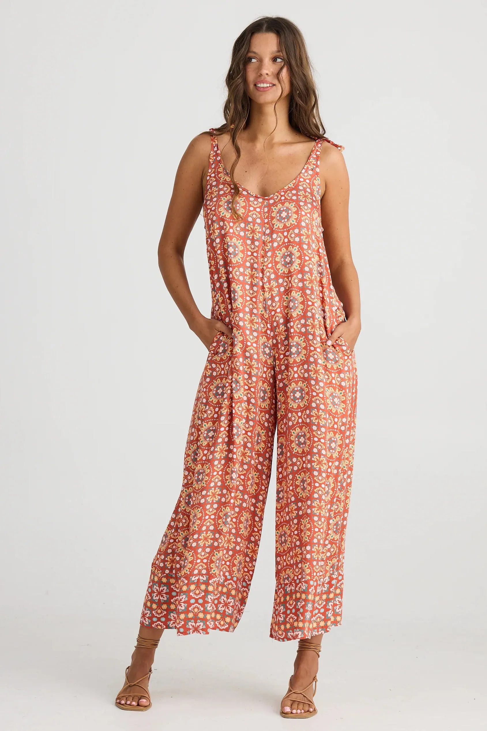 Temple Jumpsuit in Medina Spice