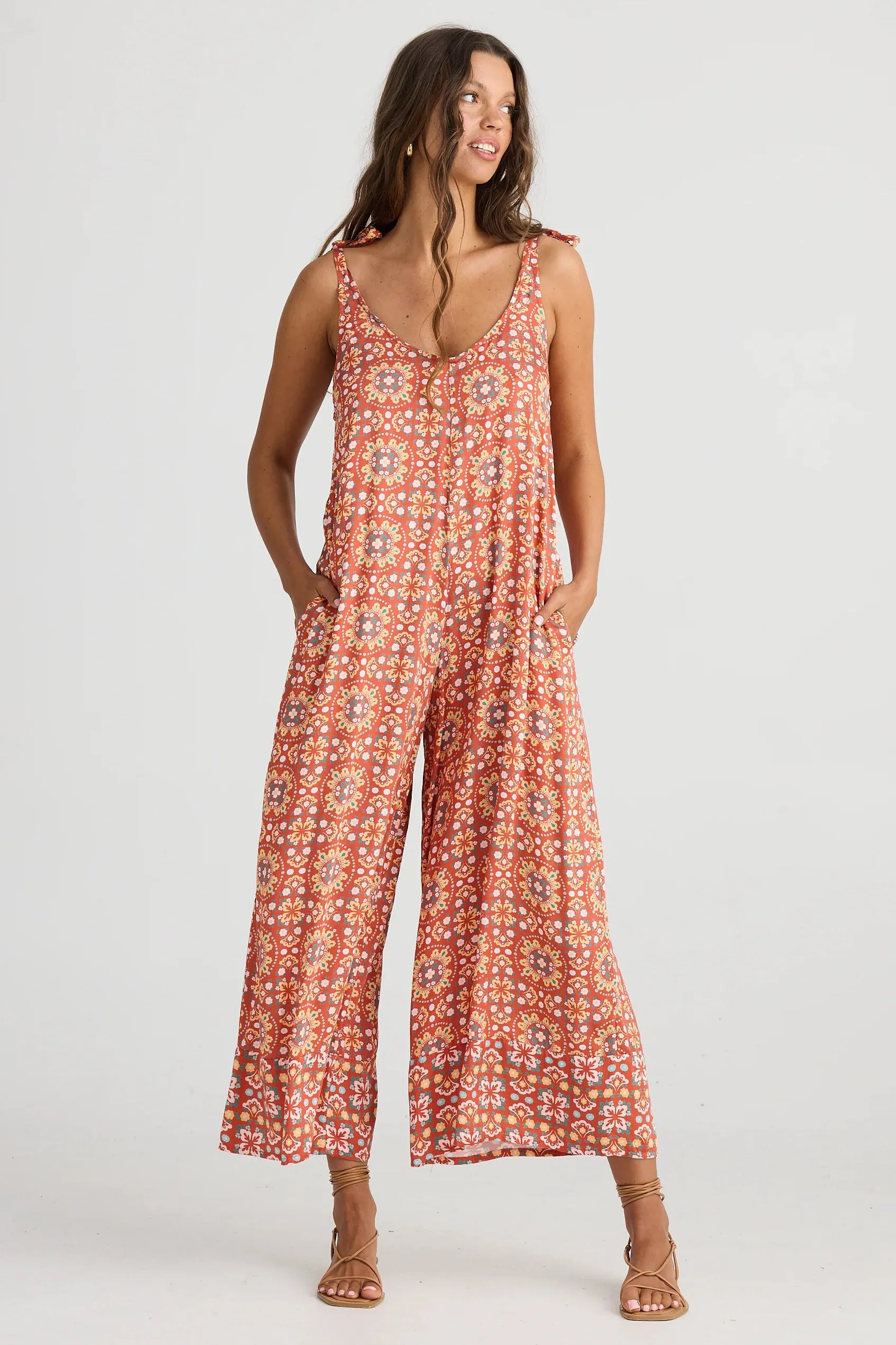 Temple Jumpsuit in Medina Spice