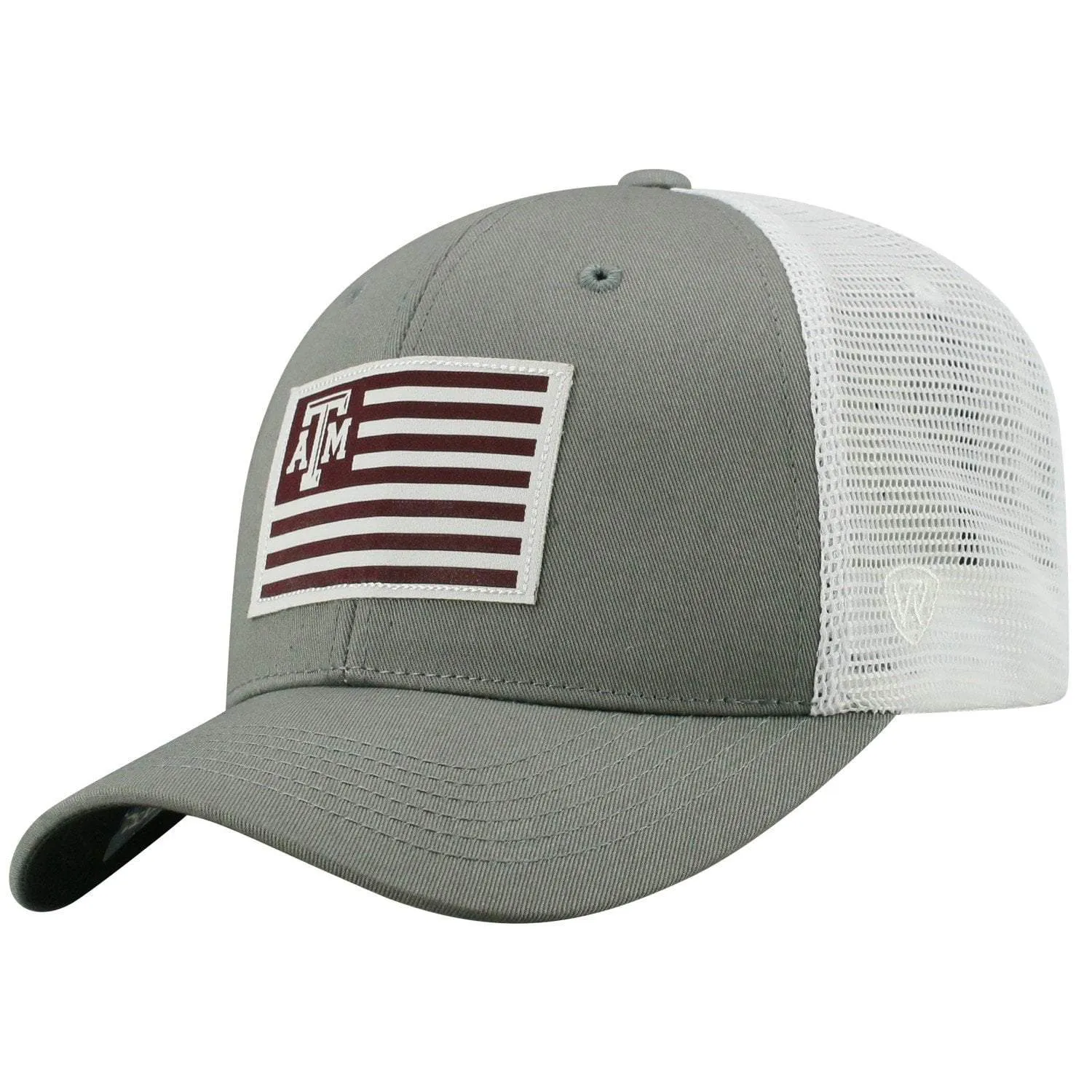 Texas A&M Aggies TOW Gray "Brave" Mesh Structured Adj. Hat Cap