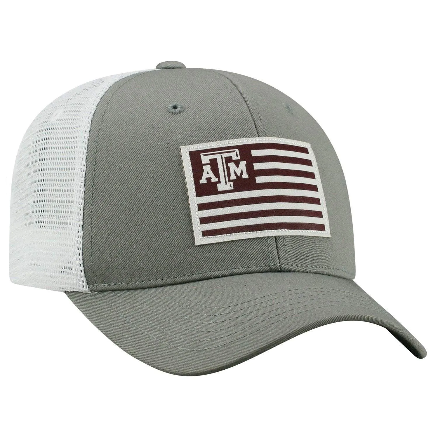 Texas A&M Aggies TOW Gray "Brave" Mesh Structured Adj. Hat Cap