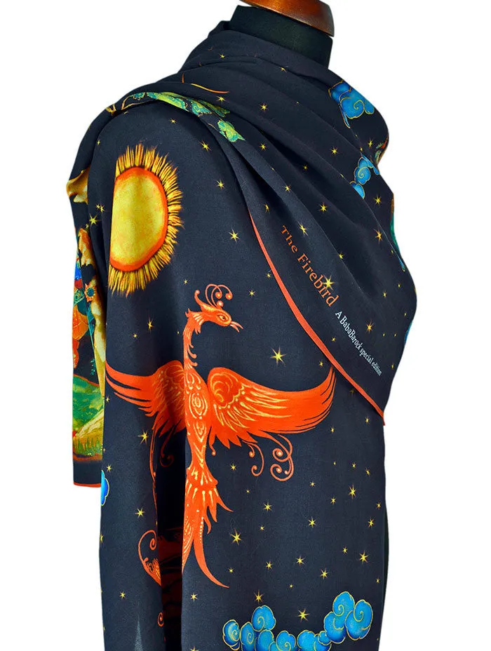 The Firebird, soft viscose scarf wrap.