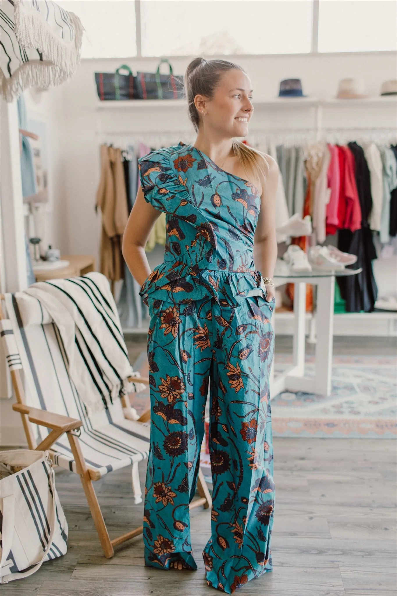 Ulla Johnson - Solana Jumpsuit in Lagoon