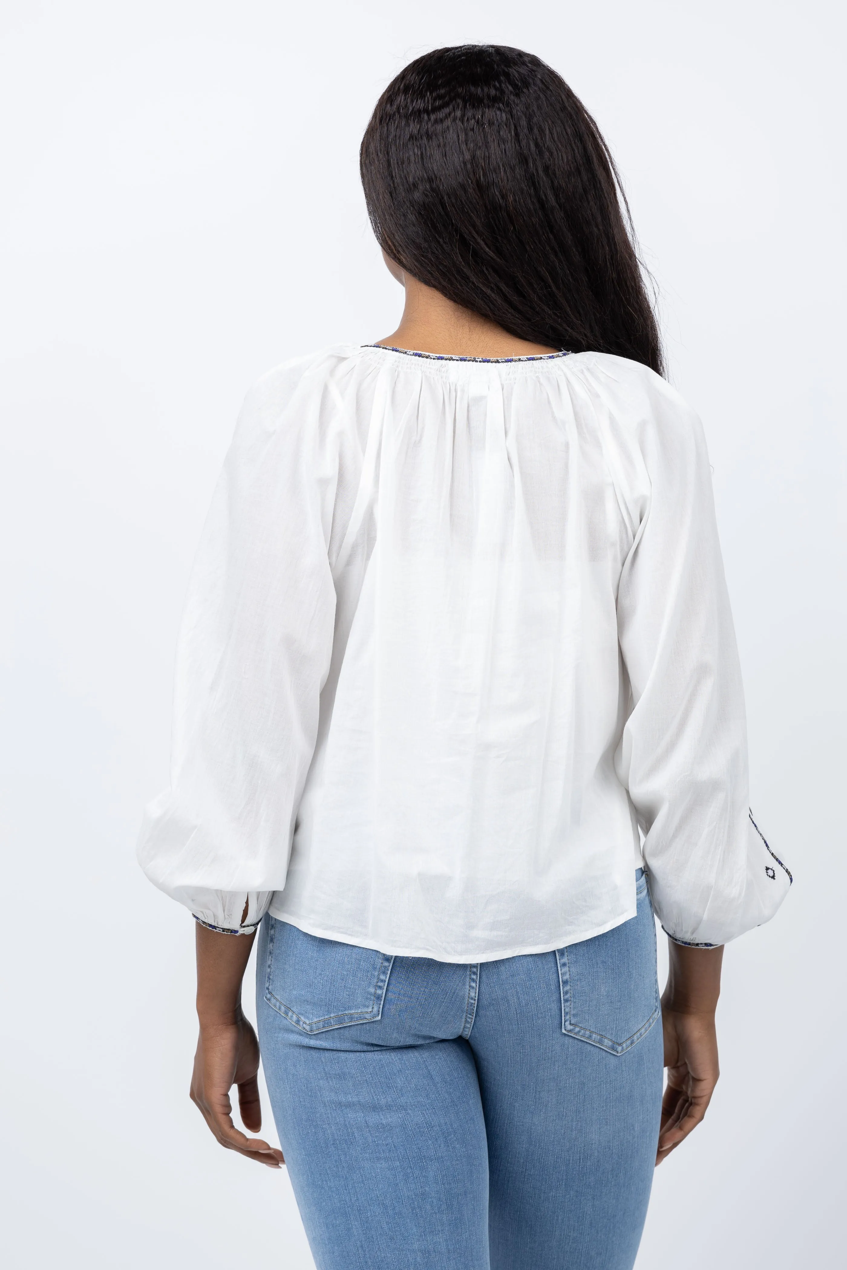 Velvet Tina Blouse in White