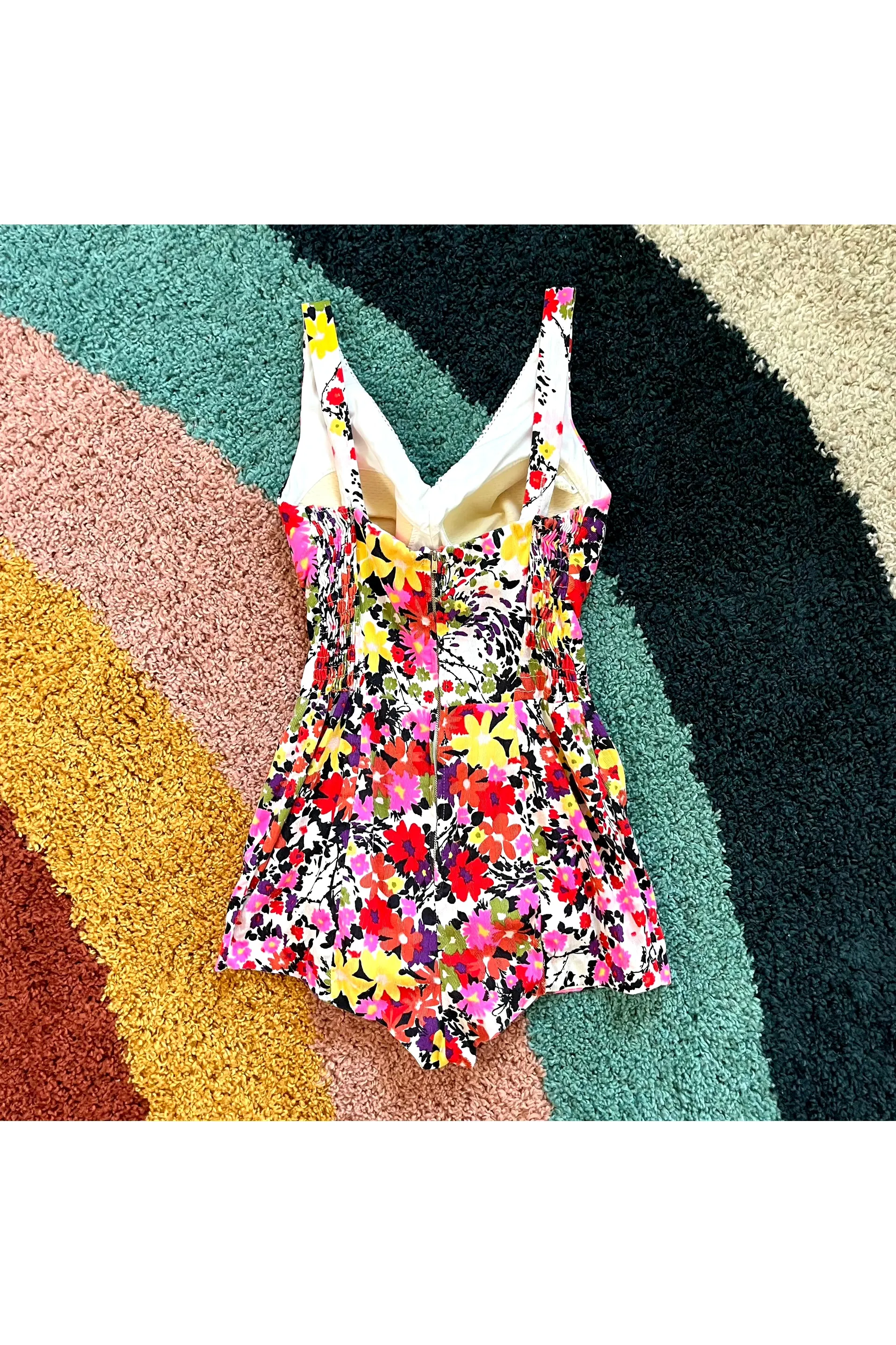 Vintage 70s Flower Power Playsuit