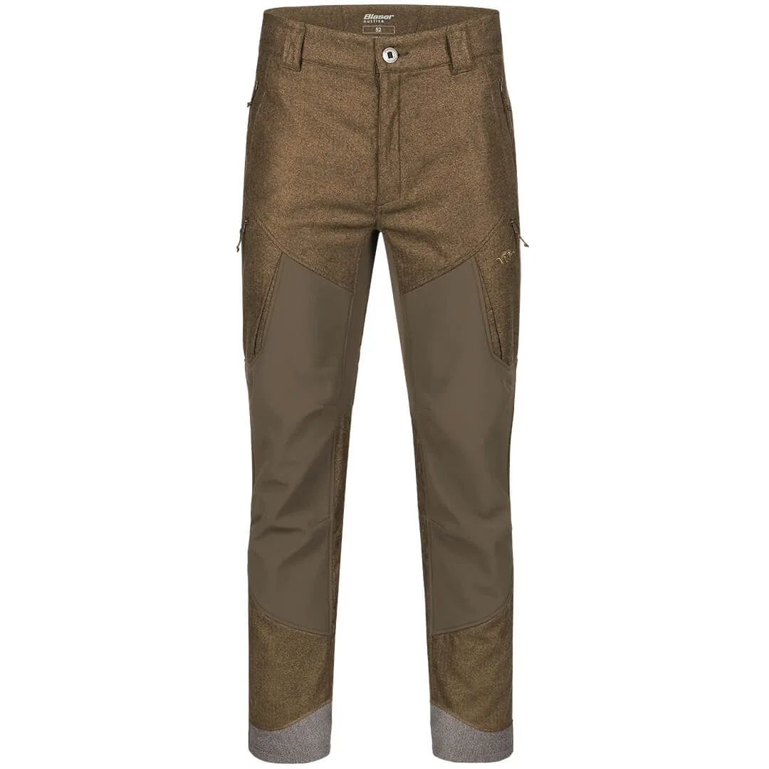 Whizz Vintage Trousers - Dark Brown Melange by Blaser