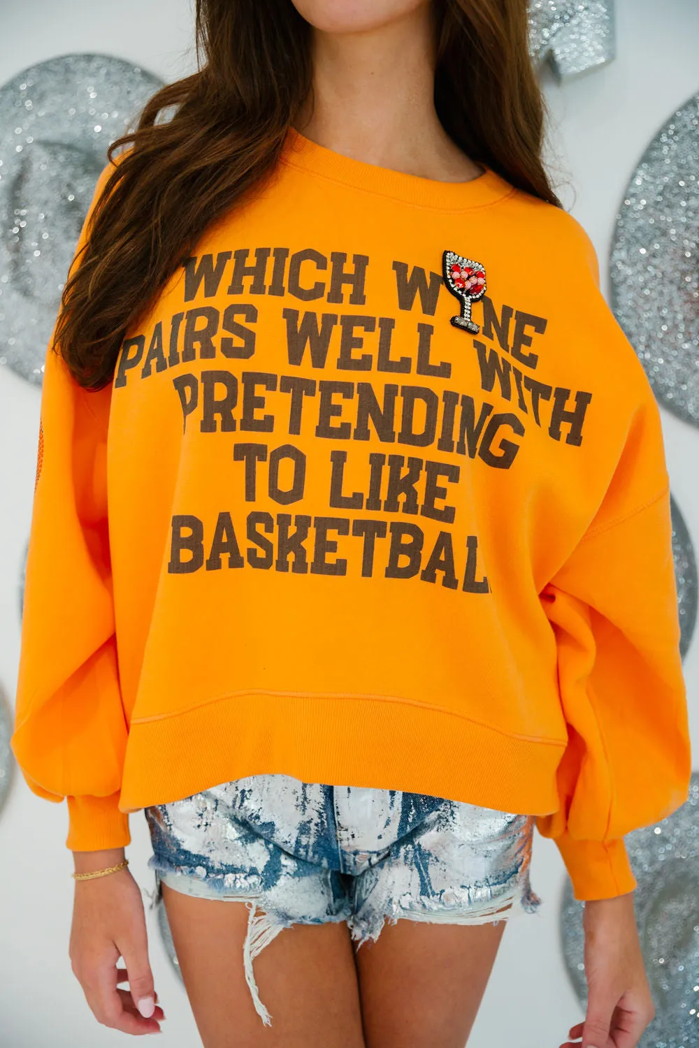 WINE LOVER BASKETBALL PULLOVER