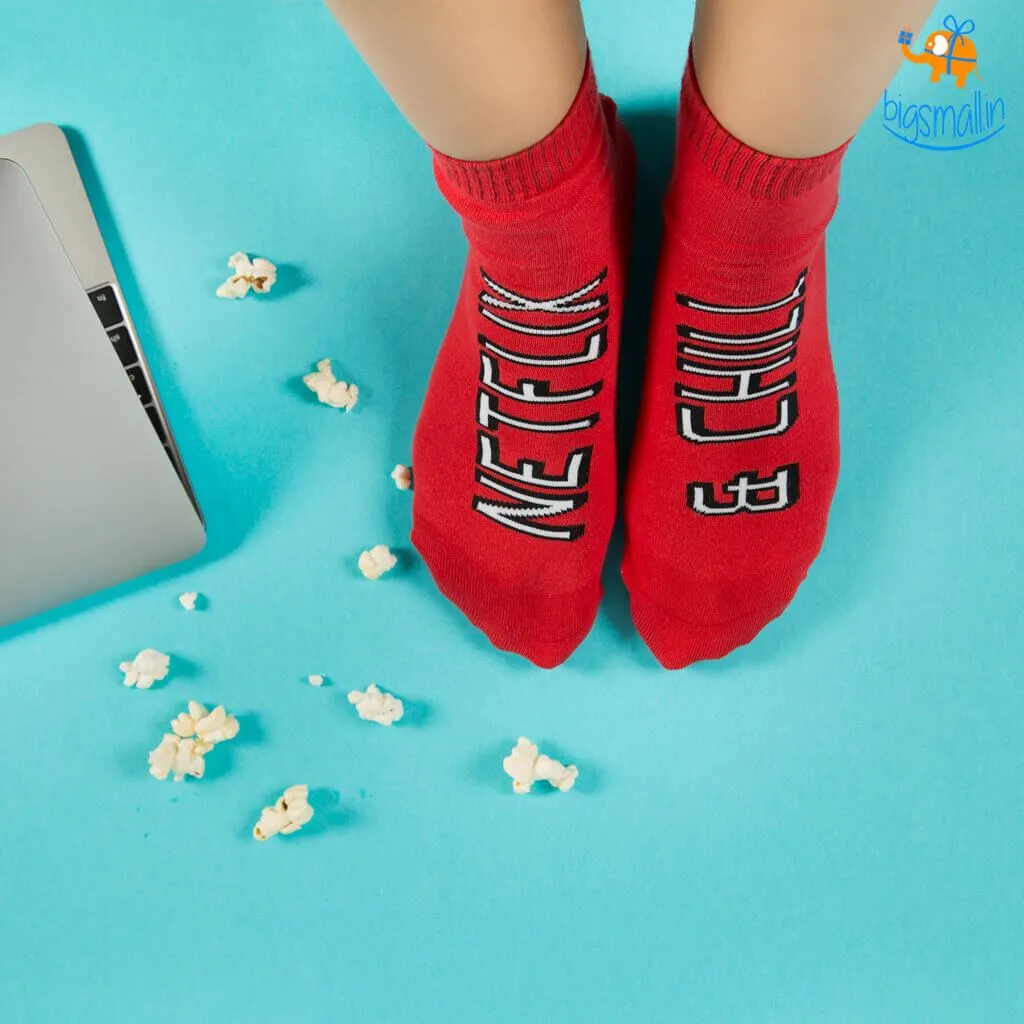 Women Netflix and Chill Socks