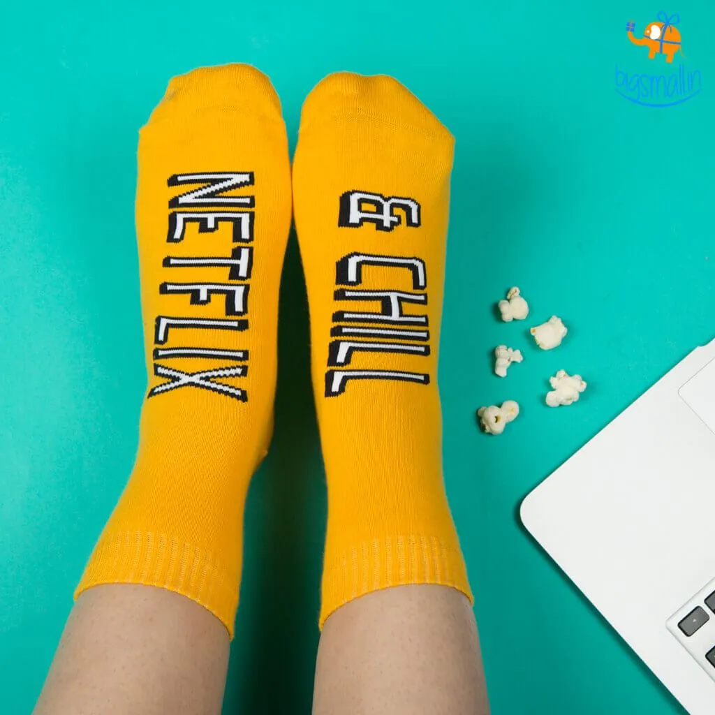 Women Netflix and Chill Socks