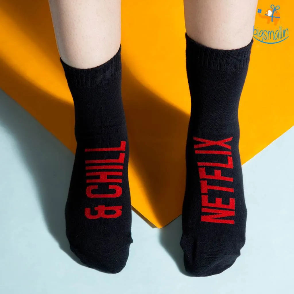 Women Netflix and Chill Socks