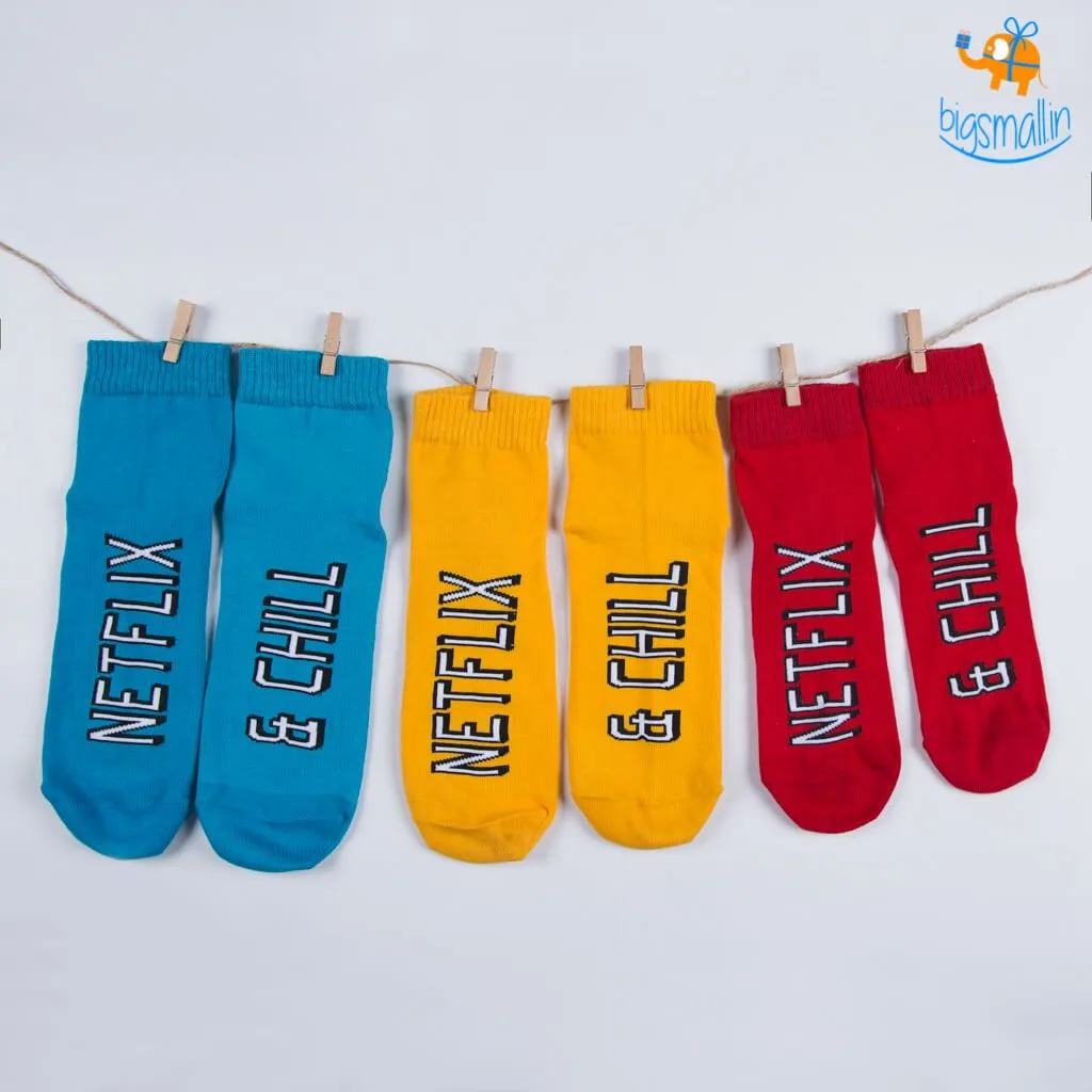 Women Netflix and Chill Socks