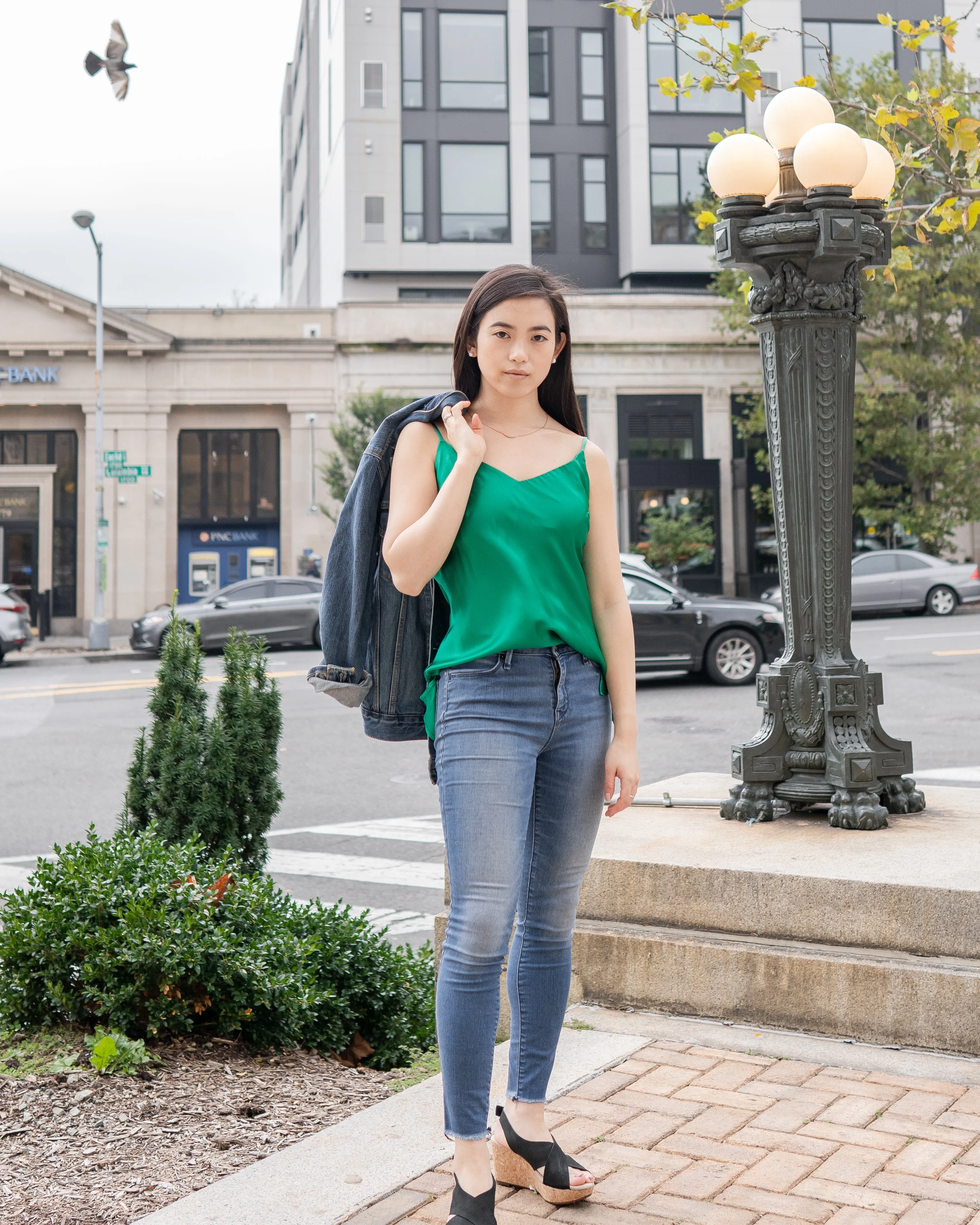 Worry-Free Silk Cami - Emerald Green